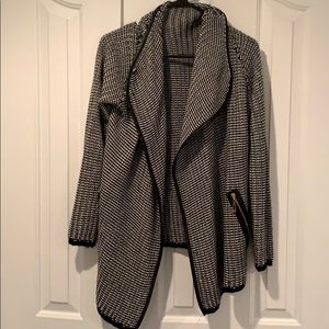Black and white cardigan